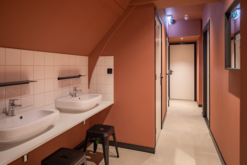 illustrates the bathroom showers